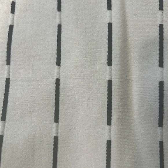 Prabal Gurung Peplum White with Black Stitching Asymmetrical Top. - Picture 6 of 7